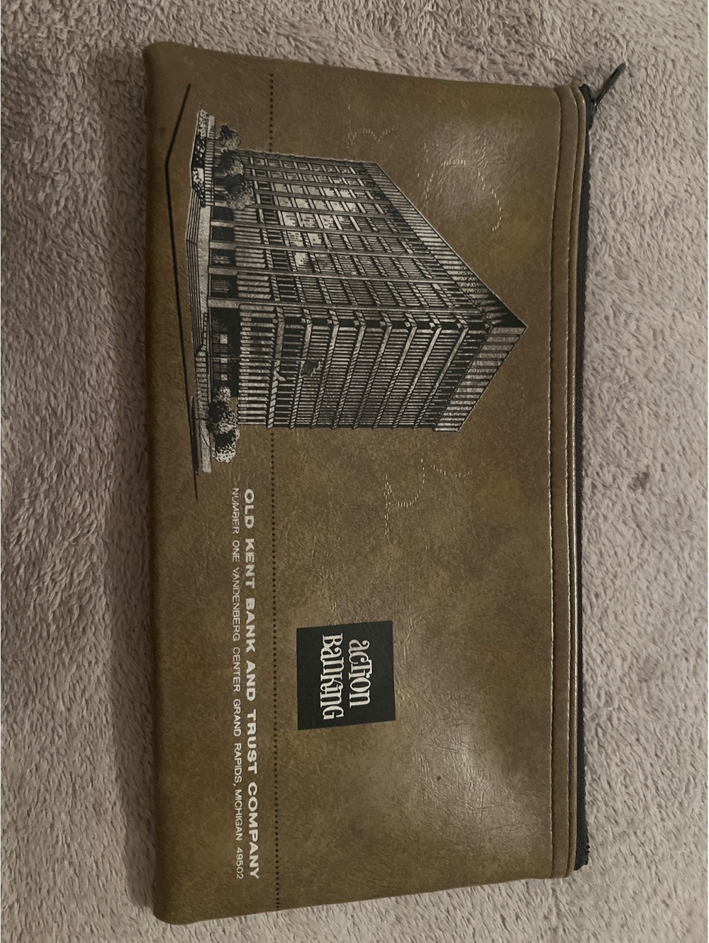 Lot of 2 Vintage A. Rifkin Co. Bank Document Bag with Building Print
